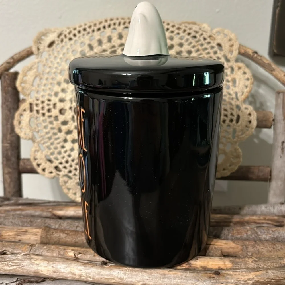 LAST ONE! NEW IN PACKAGING! RAE DUNN YOU ARE UNBOOLIEVABLE W/GHOST LID JAR